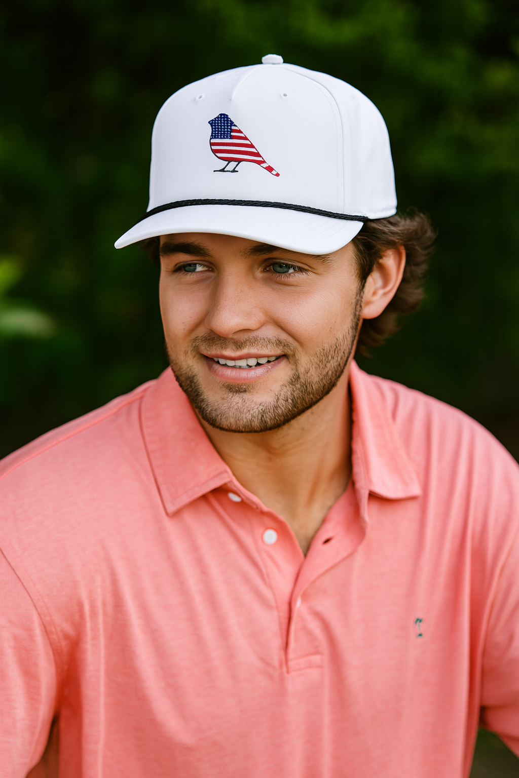 "Oh Say Can You See That Bird" - Classic USA Snapback Rope Hat